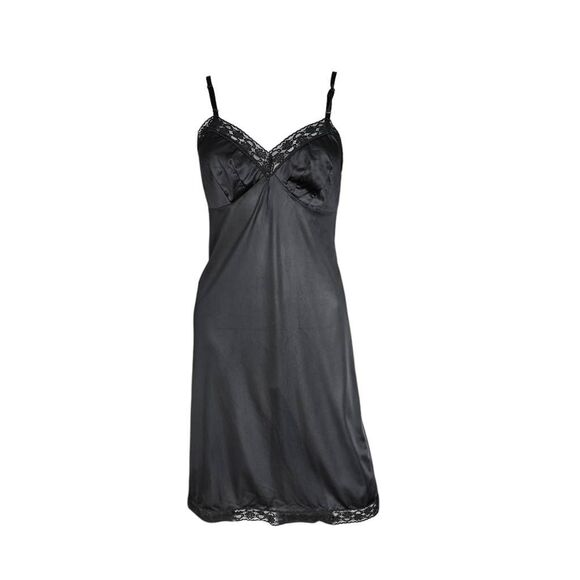 vintage goth lace slip dress - Picture 1 of 6